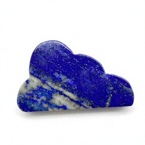 Cristal de lapislázuli tallado en forma de nube de alta calidad, piedra de cristal en forma de nube, decoración para el hogar, cristal tallado al por mayor - Product Image 1