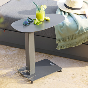 Mesa auxiliar VENUZIA en aluminio gris grafito - Product Image 1