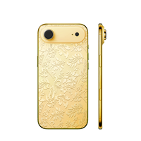 Coque OEM ODM pour iPhone 17 Pro Max, plaquée or avec texture profonde, design très prisé en Europe, accepte les commandes personnalisables