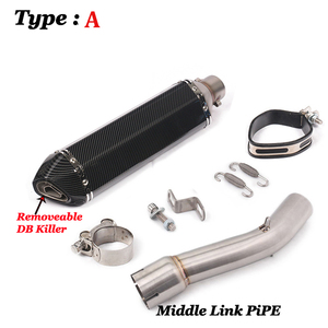 Pot d'échappement GP pour moto, tuyau intermédiaire, connecteur, tube de liaison, échappement à enfiler pour Yamaha FZ1 FZ1N <span class=keywords><strong>FZ1000</strong></span> - Product Image 2