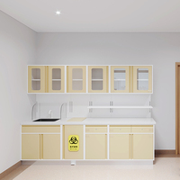 Armoire de traitement hospitalière en acier électrolytique avec plan de travail pour le stockage de médicaments stériles et armoire à déchets médicaux pour salle de destruction