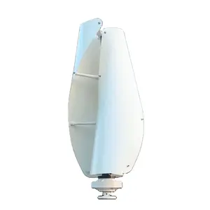 Turbina aerogeneradora pequeña, sistema de energía eólica de 400w, para uso doméstico, montada en el techo, tipo espiral, eje vertical, con controlador MPPT e inversor - Product Image 4