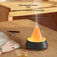 Nouveau Diffuseur d'Arômes Arc-en-ciel Simulé à Forte Émission de Brume, Humidificateur Ultrasonique Intelligent Haut de Gamme Alimenté par USB