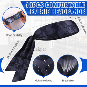 Fascia Elastica <span class=keywords><strong>per</strong></span> <span class=keywords><strong>Capelli</strong></span> Personalizzabile con Logo, Bandana Etnica, Fascia Sportiva, Fascia Assorbisudore, Bandana Sportiva Personalizzata - Product Image 2