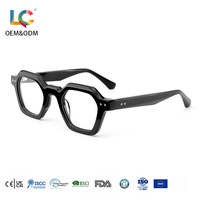Montures de lunettes optiques en acétate sur ordonnance pour hommes et femmes, style rétro, faites à la main, vente en gros directe usine