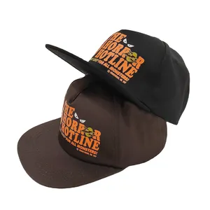 Paling Populer topi cetak sesuai permintaan topi iklan merek bordir jalanan topi Retro 5-Panel promosi antik buatan kustom