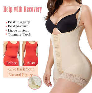 Vente en gros Post Chirurgie Faha Powernet vêtement de compression ventre contrôle Body Shaper Butt Lifter Body avec ouverture entrejambe - Product Image 3