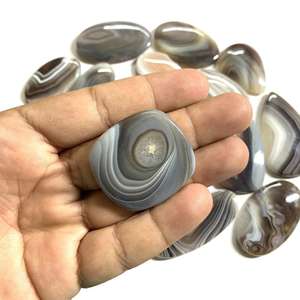 พลอยธรรมชาติ โบตสวานาอาเกต รูปทรงและขนาดคละแบบ ขายส่งราคาถูก คุณภาพสูง - Product Image 1