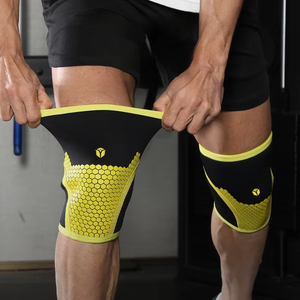 <span class=keywords><strong>Genouillère</strong></span> en néoprène antidérapante en nid d'abeille de 7 mm pour la musculation et le cross-training - Product Image 3