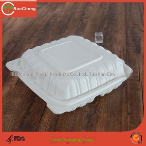 Scatola per snack da asporto monouso a tre scomparti da 8 pollici, ecologica ML-83, capacità 1-2L, confezione da 150 pezzi - Product Image 5