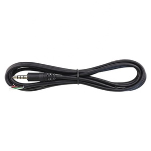 Jack 3,5mm a <span class=keywords><strong>cable</strong></span> de audio de extremo abierto 4 polos 3,5mm Jack a <span class=keywords><strong>cable</strong></span> de extensión auxiliar de extremo desnudo - Product Image 1