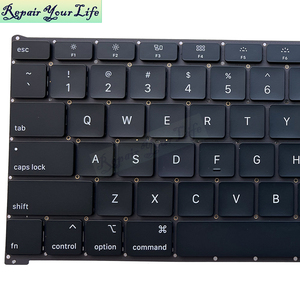 New Đen chúng tôi Tiếng Anh đèn nền Máy Tính Xách Tay Bàn Phím cho <span class=keywords><strong>Apple</strong></span> a1932 Bàn phím thay thế mà không có khung - Product Image 2