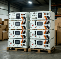 Rak Server Penyimpanan Energi Surya 5kwh 10kwh 51.2v 100ah Paket Baterai Lifepo4 untuk Penyimpanan Energi Rumah