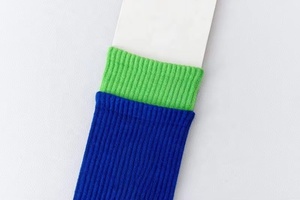 Wholesale Custom Logo Terry Sport <b>Socks</b> OEM Cushion Crew Length Fashion Design Street Hiphop Trendy Double Cuff Body Logo - Product Image 6