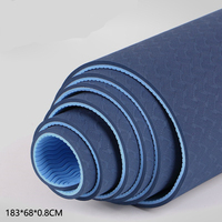 Tapete de Fitness TPE de Doble Tono y Alta Resistencia de 8 mm para Entrenamiento HIIT Intensivo, Quema Metabólica y Fortalecimiento del Core, Tapete de Yoga y Pilates