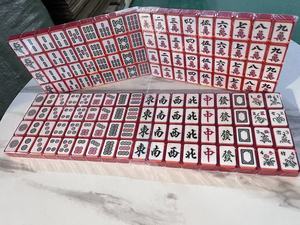 In Stock Luxury Crystal Acrylic American Mahjong Four Player <b>Entertainment</b> Game Tiles 160Pcs - Product Image 2