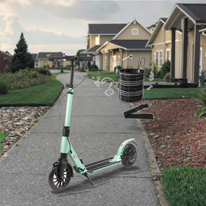 Monopattino Pieghevole in Alluminio con Doppio Freno per Bambini e Adulti, Basso MOQ, Skateboard Regolabile per Esterni con Due Ruote - Product Image 1