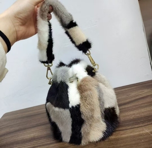 Borsa di pelliccia professionale all'ingrosso autunno/inverno vera pelliccia di visone borsa da donna - Product Image 4