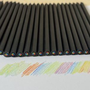 Cheap Price <b>Rainbow</b> 4 Colors Lead <b>Wooden</b> Pencil for Kids Student Stationery Gift - Product Image 2