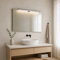 Miroir lumineux LED en aluminium