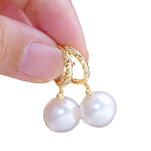 Accesorios de Plata S925 para DIY con Perlas, Joyería de Plata de Moda, Broche para Oreja con Cuentas Redondas de 9-13 mm y Bandeja Vacía 22274 - Product Image 4