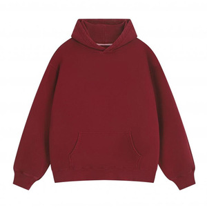 Maglione <span class=keywords><strong>con</strong></span> cappuccio in cotone pesante 500g per uomo e donna cappellino da Baseball personalizzato tinta unita - Product Image 5