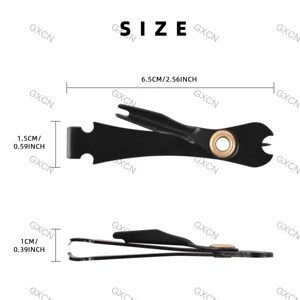 Coupeur <span class=keywords><strong>de</strong></span> ligne <span class=keywords><strong>de</strong></span> mouche en acier inoxydable noir 3 pièces <span class=keywords><strong>pour</strong></span> outil <span class=keywords><strong>de</strong></span> <span class=keywords><strong>pêche</strong></span> multifonctionnel lignes <span class=keywords><strong>de</strong></span> coupe nouant des nœuds nettoyage crochet yeux - Product Image 6