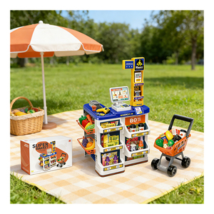 Juego de Juguetes de Supermercado para Niños, Caja Registradora, Escáner, Canasta de Compras, Juego de Imitación - Product Image 6