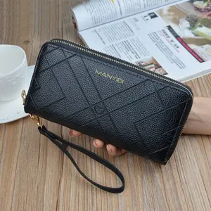 2020 The New Latest Double Zipper Wallet Women Double Layers Long Wallets For Money Holders Ladies