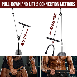 Système de <span class=keywords><strong>poulie</strong></span> à câble en acier robuste et silencieux - Roulement portable mural pour l'entraînement musculaire à domicile/en salle de sport - Product Image 3