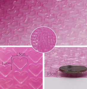 Láminas de Plástico de Burbujas Rosa en Forma de Corazón de Alta Calidad, Rollo de Embalaje Personalizado, Plástico de Burbujas Grueso para Envío - Product Image 3