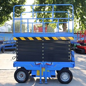 Стальные Мобильные Электрические ножничные подъемные платформы Q235 для строительства подвесных строительных лесов - Product Image 5