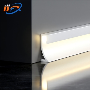 Perfil LED de Aluminio Moderno <span class=keywords><strong>para</strong></span> Zócalo, Accesorios <span class=keywords><strong>para</strong></span> Pisos de Cocina, Hotel y <span class=keywords><strong>Baño</strong></span>, Lámpara Decorativa Interior - Product Image 1