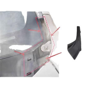 Guardabarros de Plástico Negro para Toyota Prado 2010-2017, Panel de Ajuste Lateral Delantero Izquierdo y Derecho 53866-0G010 53867-0G0 - Product Image 3