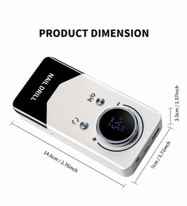 Rechargeable Nail Drill Machine 45000RPM Portable Electric <b>E</b>-<b>File</b> Cordless Manicure Polishing Sander with Bits Base Salon Tool - Product Image 6