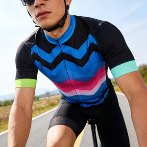 Maillot de Ciclismo de Manga Corta de Alto Rendimiento, de Poliéster Multicolor, de Secado Rápido, con Logotipo Personalizado, Transpirable y Ligero - Product Image 6