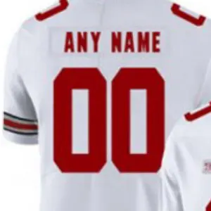 Estado de Ohio blanco de calidad superior de cuero de fútbol Jersey personalizado