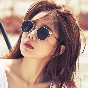 Lunettes de soleil Yoo In Na Style pour femmes, monture ronde en métal, verres PC UV400, design rétro pour petits visages, 826 - Product Image 5