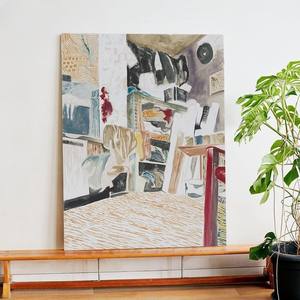 Peinture sur toile décorative de grande taille pour <span class=keywords><strong>salon</strong></span>, art paysager moderne haut de gamme, pour entrée, hall d'entrée, à suspendre verticalement au-dessus du canapé - Product Image 4