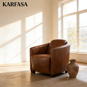 Canapé Chesterfield traditionnel fait à la main en <span class=keywords><strong>cuir</strong></span> de vache naturel, adapté aux meubles de salon, <span class=keywords><strong>fauteuil</strong></span> de loisirs pour une personne - Product Image 1