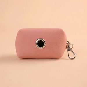 Distributeur de sacs à déjections canines réfléchissant et tendance pour l'extérieur, sac de rangement en daim écologique, support pour sacs à crottes de chien pour l'extérieur - Product Image 2