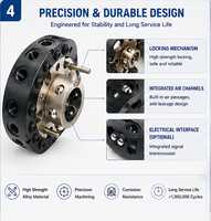 Système de changement rapide robotisé CNGBS avec une charge nominale de 50 kg, répétabilité de ±0,015 mm, changeur d'outils pneumatique pour l'automatisation