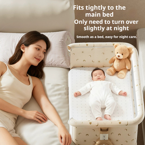 Cuna Portátil Plegable de Metal para Bebés Recién Nacidos con Mosquitera, Moderna y Multifuncional 3 en 1, para Dormitorio, Comedor y Exteriores - Product Image 5