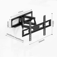 Soporte de TV de alta resistencia OEM ODM Soporte de pared de TV articulado de inclinación completa para pantallas LED LCD de 32 a 70 pulgadas
