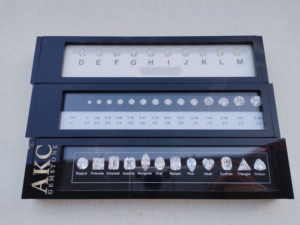 Tùy chỉnh đồ trang sức nhẫn sizers và hình ảnh kim cương Carat Kích thước Shape Master Stones từ 0.1ct-3ct Tester CZ công cụ thiết lập - Product Image 2