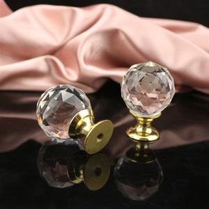 20 мм, Лидер продаж, хрустальные дверные ручки, стеклянные ручки для шкафа, Хрустальные Ручки для комода, оптовая продажа - Product Image 3