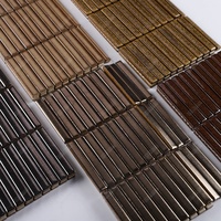 Mosaïque de carreaux en céramique émaillée pour salle de bain, douche, cuisine, crédence murale, style Stackbond, Strip Kitkat, Finger Tiles, prix usine Foshan, vente chaude