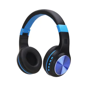 SOYTO Headphone Musik Stereo Nirkabel, Headset Lipat Kualitas Tinggi Desain Kartu Plug-In dengan Logam Berkedip