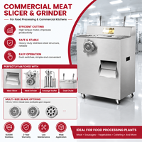 Machine à trancher et hacher la viande automatique BlinkSong, haute efficacité, en acier inoxydable SUS304, pour les commerces de transformation alimentaire, capacité 50 kg