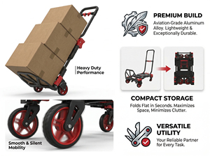Small Cargo <b>Cart</b>, Household Cargo <b>Cart</b>, Handheld Portable <b>Cart</b>, Lightweight and Maneuverable - Product Image 5
